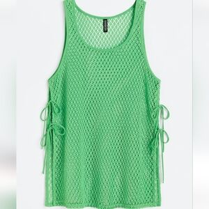 Green Mesh Swim Cover-Up